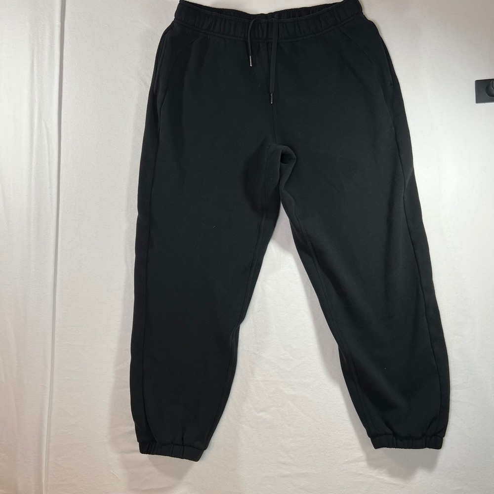 Lululemon City Sweat Jogger Black Mens Large LW5GI0S Fleece Sweatpants